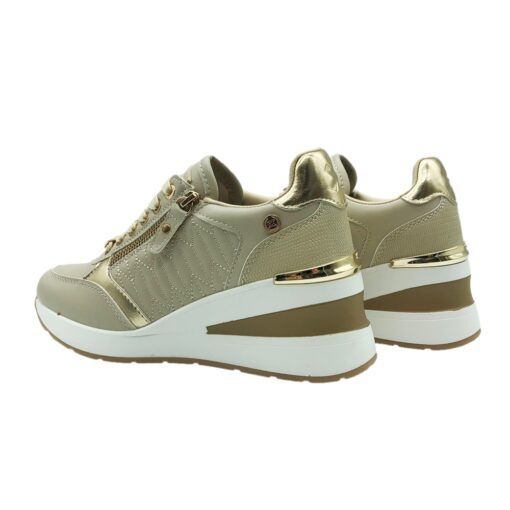 Xti Sneaker Cuña Beige - Imagen 4