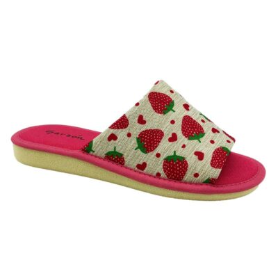 Garzón Chinela Fresas Rojo