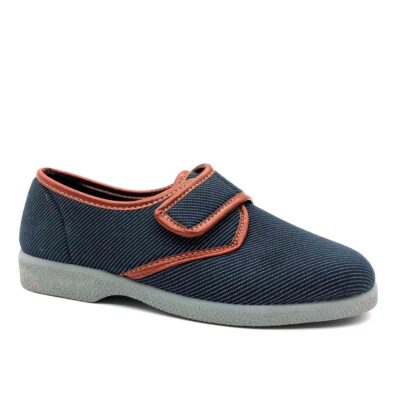 Konpas Zapatilla Velcro Azul