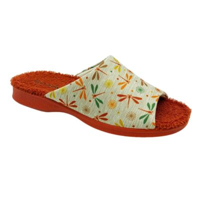 Garzón Chinela Libelulas Naranja