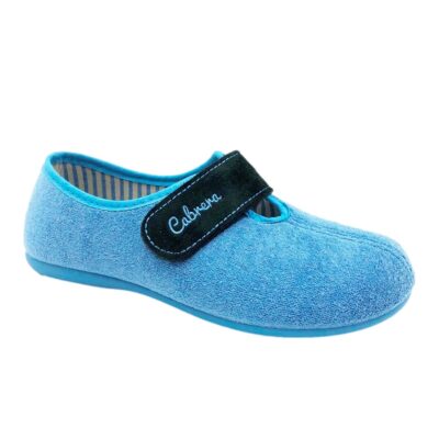 Cabrera Zapatilla Velcro Azul