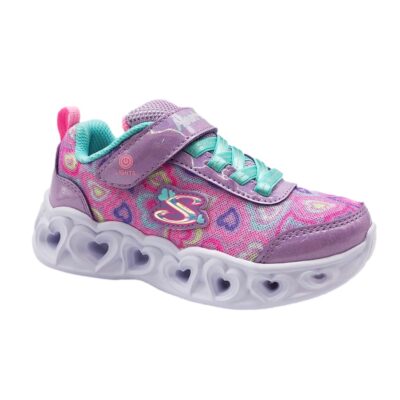 Skechers Deportivo Luces Morado