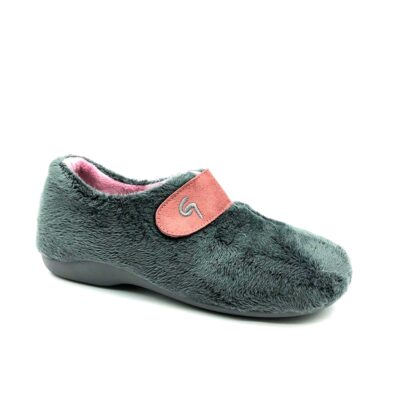 Garzón Cerrada Velcro Gris