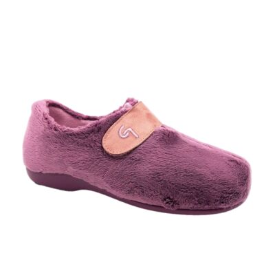 Garzón Cerrada Velcro Morado