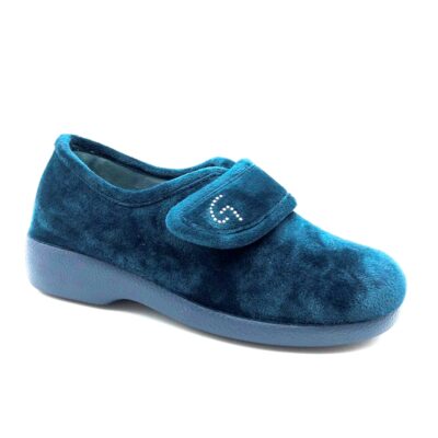 Garzón Zapatilla Velcro Marino