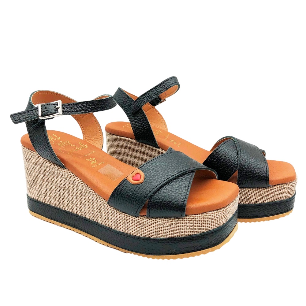Sandals Plataforma Negro - Imagen 2
