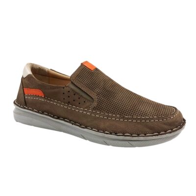 Senaslan Mocasin Picado Taupe