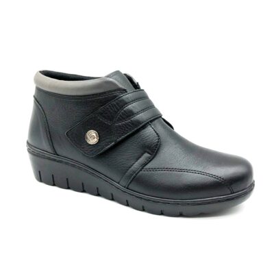 Dr.mery Botin Velcro Negro