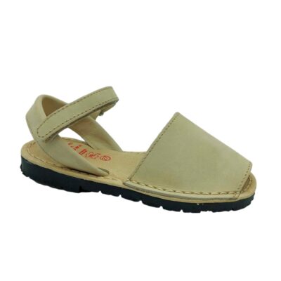 Avarca Velcro Acolchada Beige