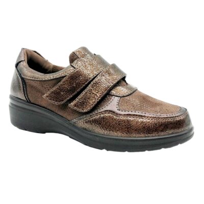 Amarpies Velcro Combinado Marrón
