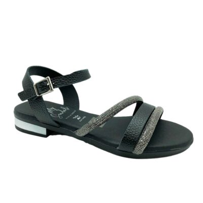 Sandals Sandalia Piedras Negro