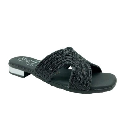 Sandals Pala Brillantes Negro