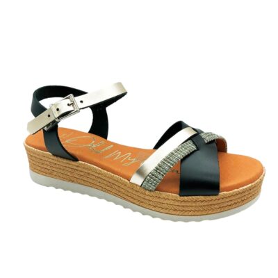 Sandals Sandalia Tiras Negro