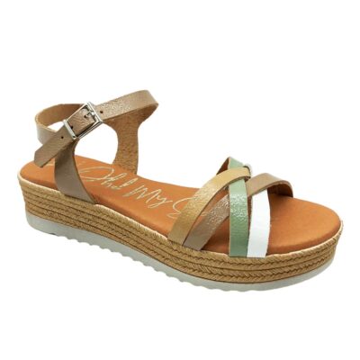 Sandals Sandalia Tiras Taupe