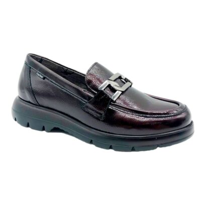 Fluchos Mocasin Charol Burdeos