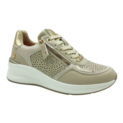 Xti Sneaker Cremallera Beige