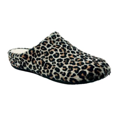 Garzón Chinela Leopardo Marrón