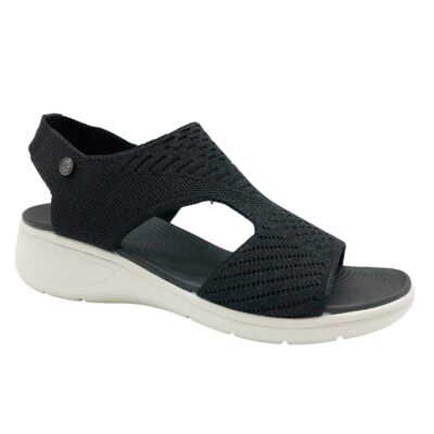 Xti Sandalia Textil Cuña Negro
