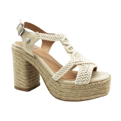 Xti Sandalia Tacón Beige