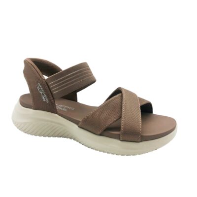 Skechers Sandalia Comfort Beige