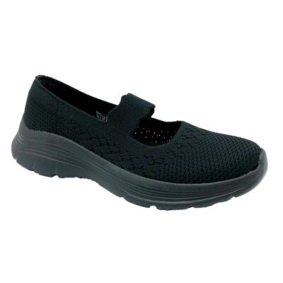 Skechers Mercedes Tejido Negro