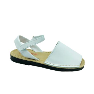Avarca Velcro Acolchada Blanco