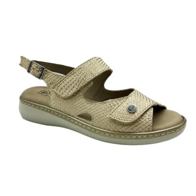 Pitillos Sandalia Velcro Dorado