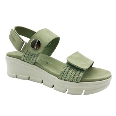 Amarpies Sandalia Cuña Verde