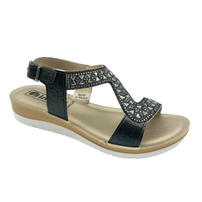 Inblu Sandalia Pedreria Negro