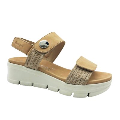 Amarpies Sandalia Cuña Beige