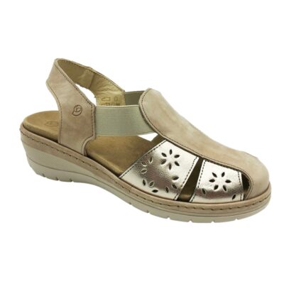 Suave Sandalia Cerrada Beige