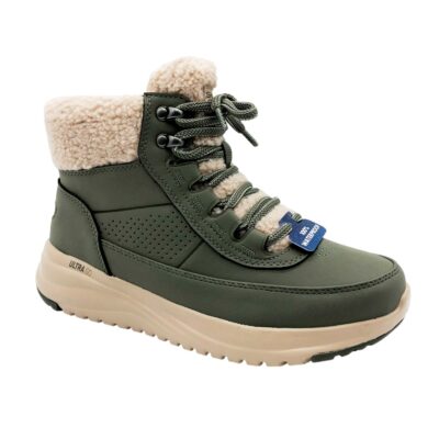 Skechers Botin Cordones Verde