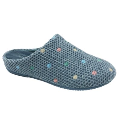 Garzón Chinela Topos Azul