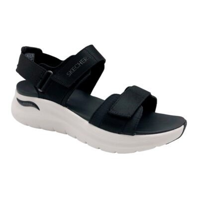 Skechers Sandalia Arch Fi Negro