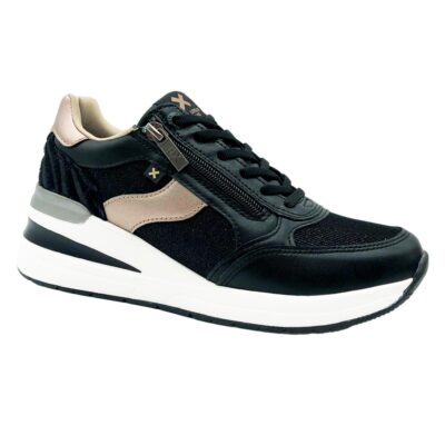 Xti Sneaker Cremallera Negro