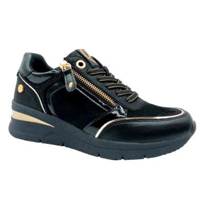 Xti Sneaker Cremallera Negro