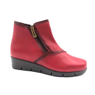 Valeria´s Botin Cuña Burdeos