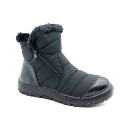 Vicmart Botin Cremallera Negro