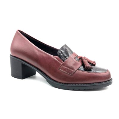 Pitillos Mocasin Borlas Burdeos