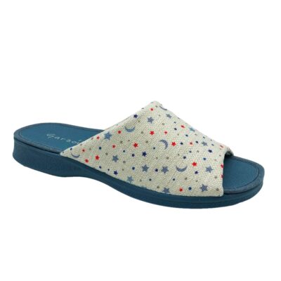 Garzón Chinela Estrellas Azul