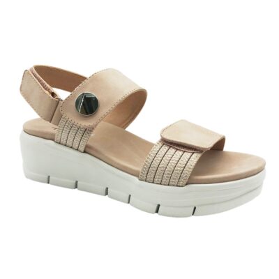 Finlander Sandalia Cuña Rosa