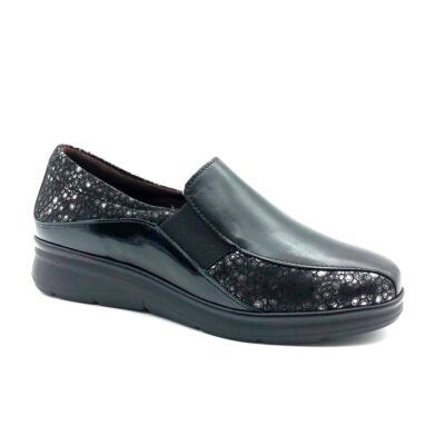 Pitillos Mocasín Elástico Negro
