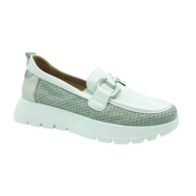 Mysoft Mocasín Cadena Blanco