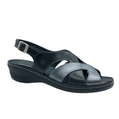 Suave Sandalia Plantilla Negro