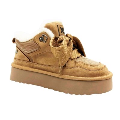 Xti Botin Cordones Beige