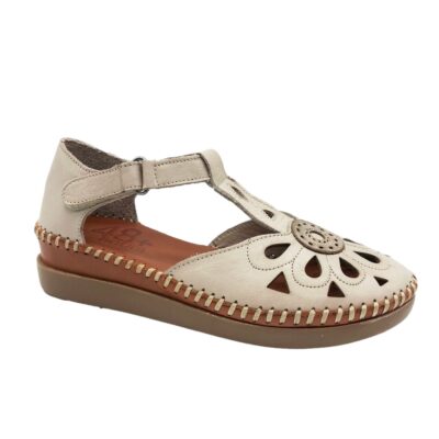 48 Horas Sandalia Cerrada Beige