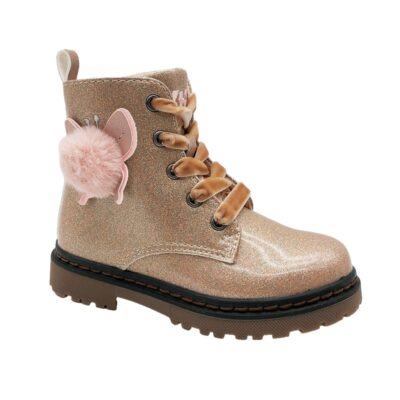 Xti Botin Charol Mariposa Rosa