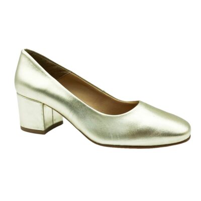 Invogue Salón Tacón Dorado