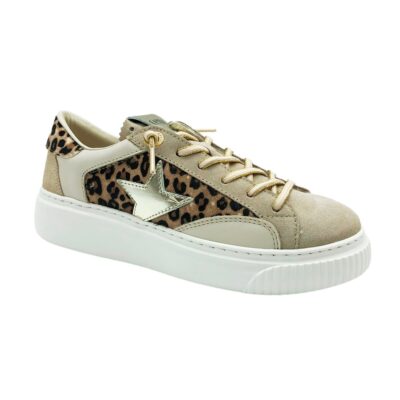 Cetti Sneakers Leopardo Beige
