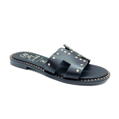 Sandals Pala Tachas Negro